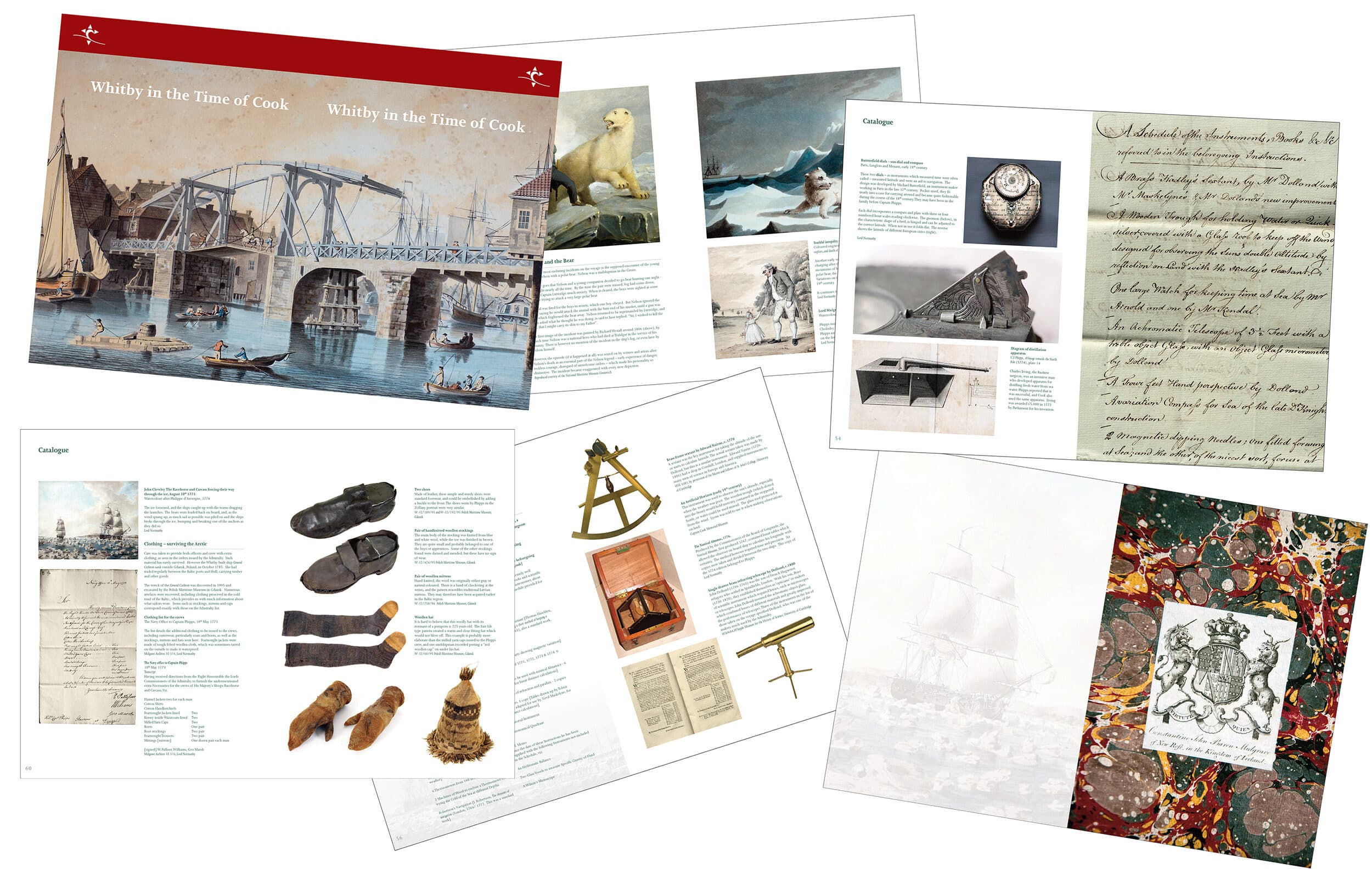 Whitby in the Time of Cook, exhibition catalogue pages