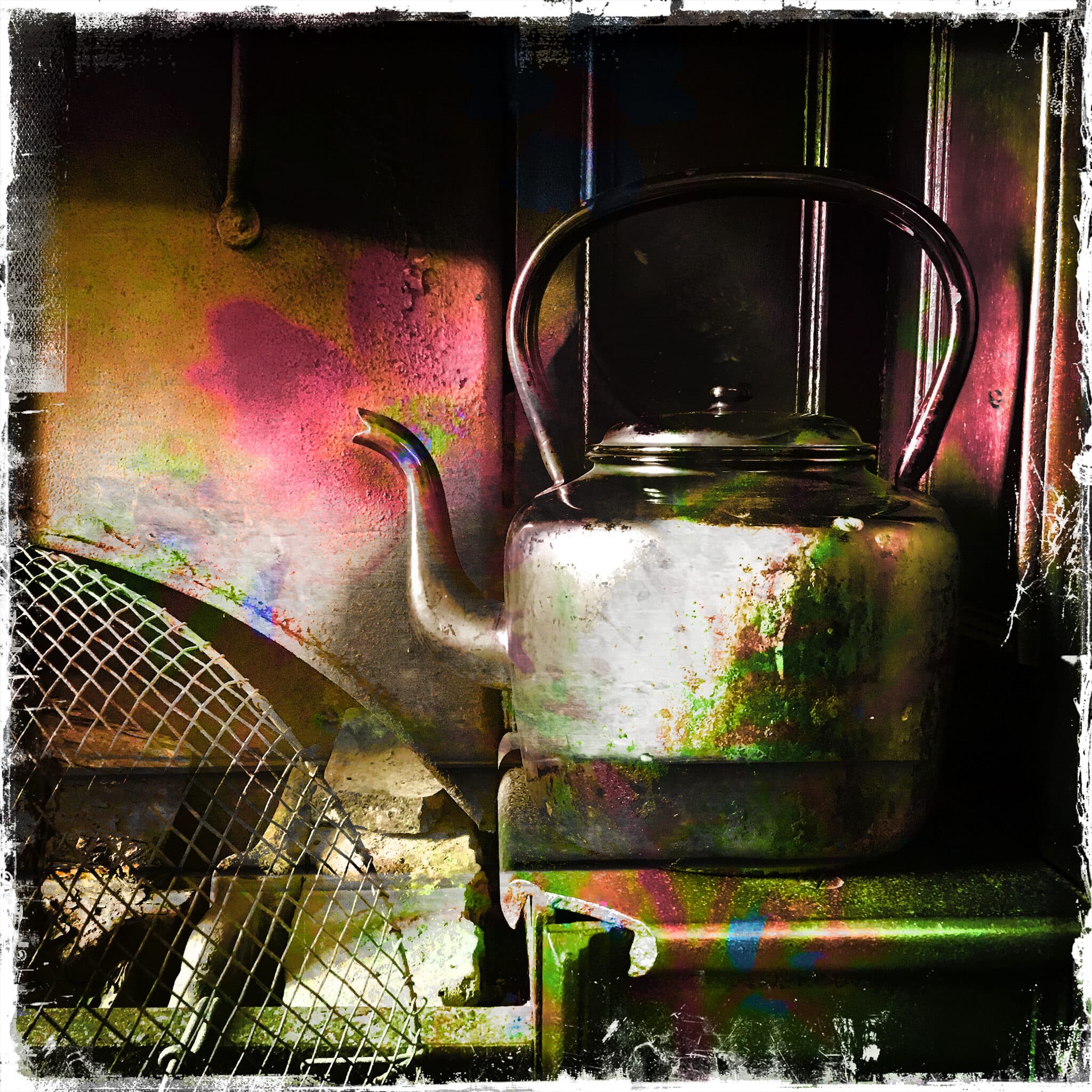 Old kettle, Calke Abbey, iPhone